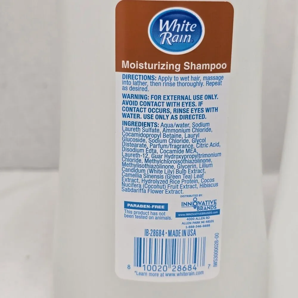 White Rain Moisturizing Shampoo & Conditioner Pair Coconut & Hibiscus 22.5 fl oz